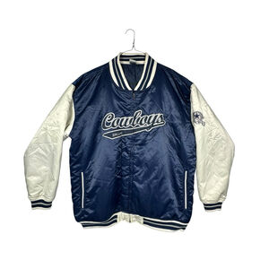 NFL Dallas Cowboys Vintage Men's Full Zip Jacket XL Blue Cowboys